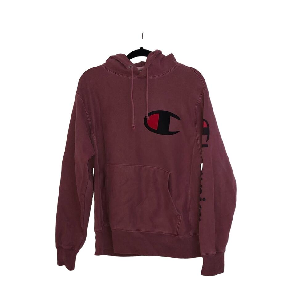 champion reverse weave mauve hoodie